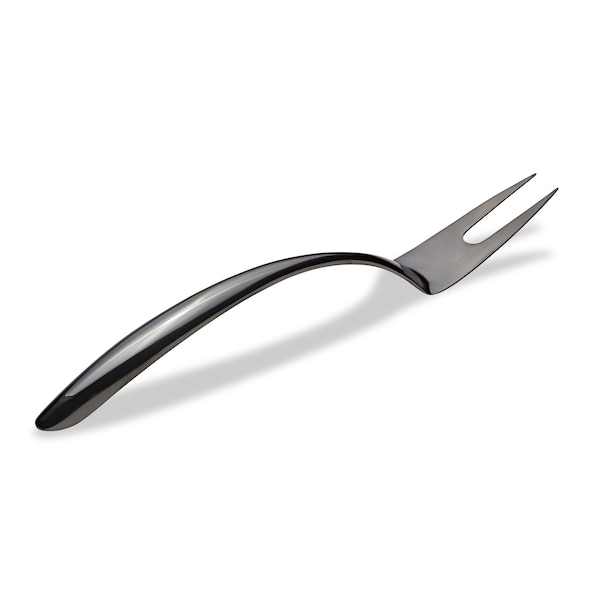 Bon Chef Ez Use Banquet Serving Fork 14" W/Hollow Cool Handle - Black 9455B - main